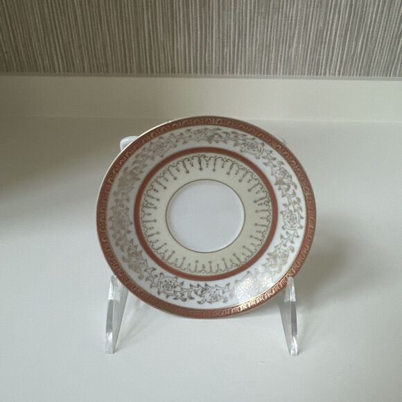 Vintage REGAL CHINA  Made In Occupied Japan  Cup And Saucer Yellow Brown Golden - Picture 2 of 6